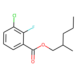 3-Chloro-2-fluorobenzoic acid, 2-methylpentyl ester
