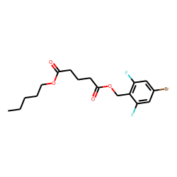 Glutaric acid, 2,6-difluoro-4-bromobenzyl pentyl ester