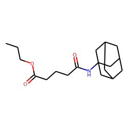 Glutaric acid, monoamide, N-(1-adamantyl)-, propyl ester
