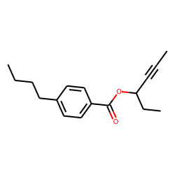 4-Butylbenzoic acid, hex-4-yn-3-yl ester