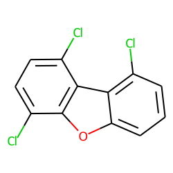 Dibenzofuran, 1,4,9-trichloro