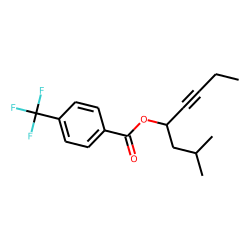 4-(Trifluoromethyl)benzoic acid, 2-methyloct-5-yn-4-yl ester