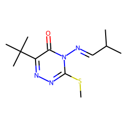 1,2,4-Triazin-5(4H)-one, 6-(1,1-dimethylethyl)-4-[(2-methylpropylidene)amino]-3-(methylthio)-