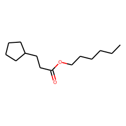 3-Cyclopentylpropionic acid, hexyl ester