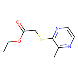 Ethyl-2-(3-methylpyrazinyl mercapto) acetate