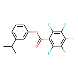 3-Isopropylphenol, pentafluorobenzoyl ester