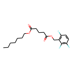 Glutaric acid, heptyl 2,3,6-trifluorobenzyl ester