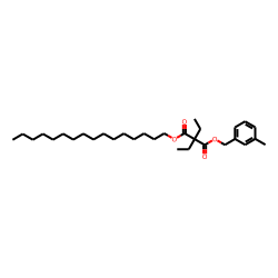 Diethylmalonic acid, hexadecyl 3-methylbenzyl ester