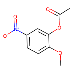 2-Methoxy-5-nitrophenol, acetate