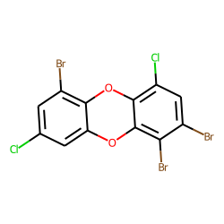 Dibenzodioxin, 1,2,6-tribromo-, 4,8-dichloro-