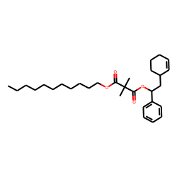 Dimethylmalonic acid, 1-phenyl-2-(cyclohex-2-enyl)ethyl undecyl ester