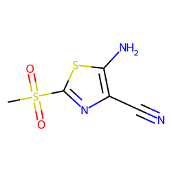 4-Thiazolecarbonitrile, 5-amino-2-methyl sulfonyl-