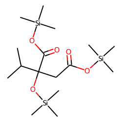 2-Isopropylmalic acid, O-trimethylsilyl-, bis(trimethylsilyl) ester