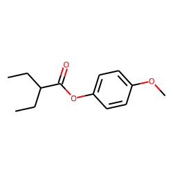 2-Ethylbutyric acid, 4-methoxyphenyl ester