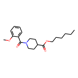 Isonipecotic acid, N-(2-methoxybenzoyl)-, hexyl ester