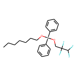 Silane, diphenylheptyloxy(2,2,3,3-tetrafluoropropoxy)-