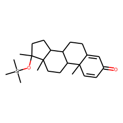 17-Epimetandienone (Androst-1,4-dien-17B-methyl-17A-ol-3-one), TMS