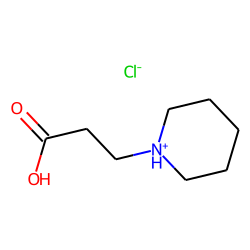 1-Piperidinepropionic acid, hydrochloride