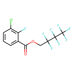 3-Chloro-2-fluorobenzoic acid, 2,2,3,3,4,4,4-heptafluorobutyl ester