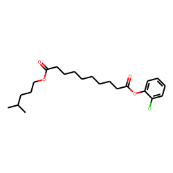 Sebacic acid, 2-chlorophenyl isohexyl ester
