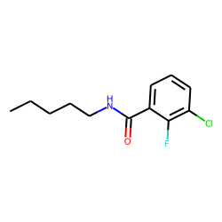 3-Chloro-2-fluorobenzamide, N-pentyl-
