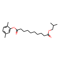 Sebacic acid, 2,5-dimethylphenyl isobutyl ester
