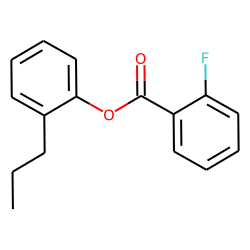 2-Fluorobenzoic acid, 2-propylphenyl ester