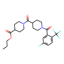 Isonipecotinoylisonipecotic acid, N'-(3-fluoro-6-trifluoromethylbenzoyl)-, propyl ester