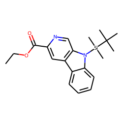 Ethyl «beta»-carboline-3-carboxylate, N-tert.-butyldimethylsilyl-