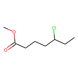 5-Chloroheptanoic acid, methyl ester