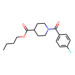 Isonipecotic acid, N-(4-fluorobenzoyl)-, butyl ester