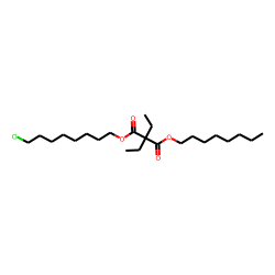 Diethylmalonic acid, 8-chlorooctyl octyl ester