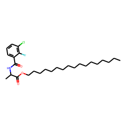D-Alanine, N-(3-chloro-2-fluorobenzoyl)-, heptadecyl ester