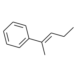 Benzene, (1-methyl-1-butenyl)-, E