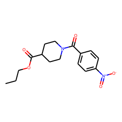 Isonipecotic acid, N-(4-nitrobenzoyl)-, propyl ester