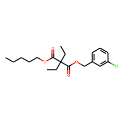 Diethylmalonic acid, 3-chlorobenzyl pentyl ester