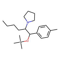 2-Pyrrolidino-1-(p-tolyl)-1-trimethylsilyloxyhexane