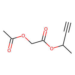 Acetoxyacetic acid, but-3-yn-2-yl ester