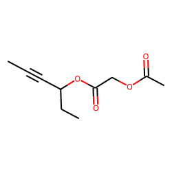 Acetoxyacetic acid, hex-4-yn-3-yl ester
