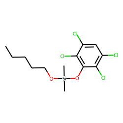 Silane, dimethyl(2,3,5,6-tetrachlorophenoxy)pentoxy-