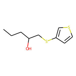 3-(2'-Hydroxy-1'-pentyl) mercaptothiophene