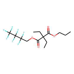 Diethylmalonic acid, 2,2,3,3,4,4,4-heptafluorobutyl propyl ester