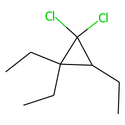 Cyclopropane, 1,1-dichloro-2,2,3-triethyl-