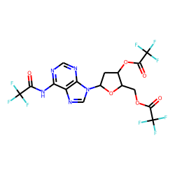Adenosine, 2'-deoxy-N-(trifluoroacetyl)-, 3',5'-bis(trifluoroacetate)