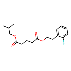 Glutaric acid, 2-(2-fluorophenyl)ethyl isobutyl ester