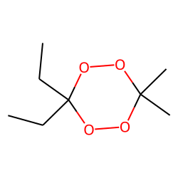 1,2,4,5-tetraoxacyclohexane, 3,3-dimethyl, 6,6-diethyl