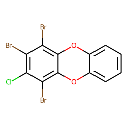 1,2,4-tribromo,3-chloro-dibenzo-dioxin