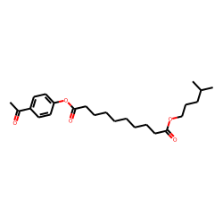 Sebacic acid, 4-acetylphenyl isohexyl ester