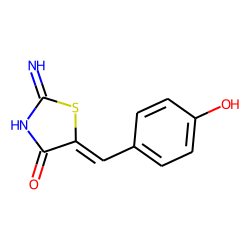 4-Thiazolidinone, 5-(p-hydroxybenzylidene)-2-imino-