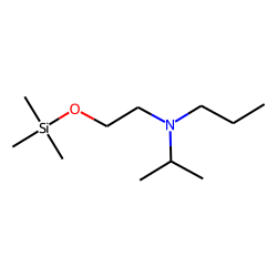 N-propyl, N-isopropyl-2-aminoethanol, TMS